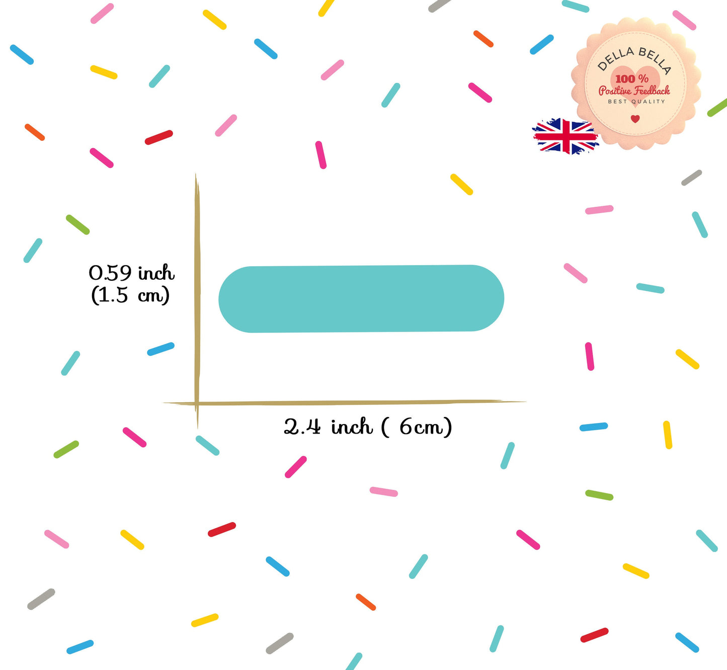 Confetti Wall Stickers Sprinkles 110 Set 11 Colours