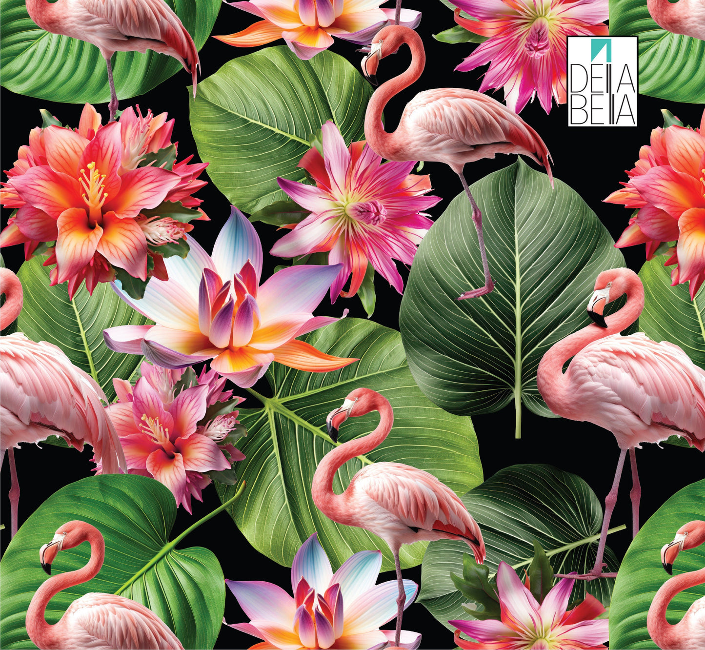 Flamingo Maximalist Decor Vinyl Wrapping for Furniture