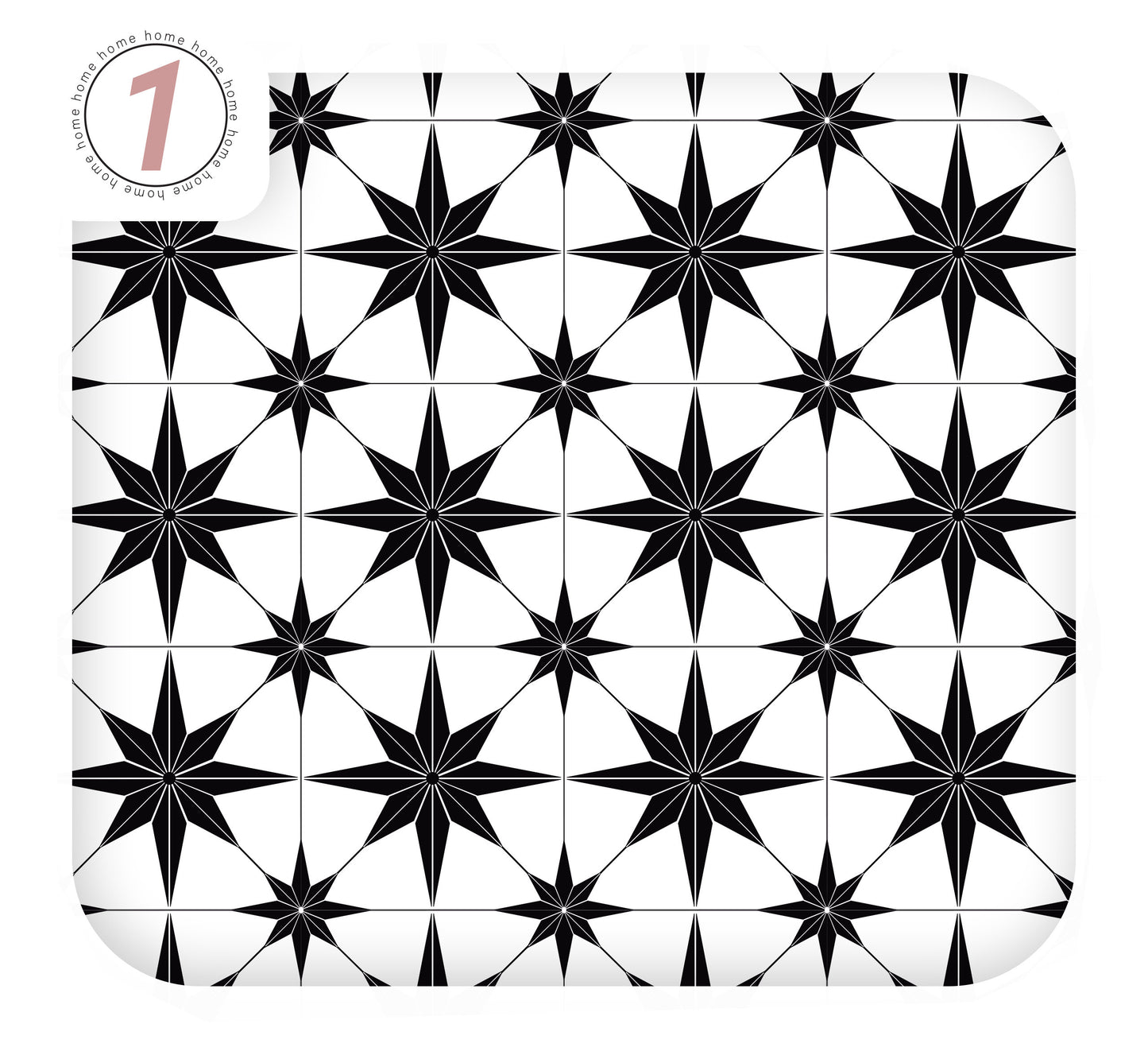 Tiles Astral Estrella Star Vinyl Peel and Stick Wrap Furniture Self Adhesive Film Decal Geometric Decor Kitchens Cabinets Tiles Cupboard