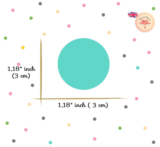 Mini Polka Dot 204x stickers Wall Art Decal Sticker