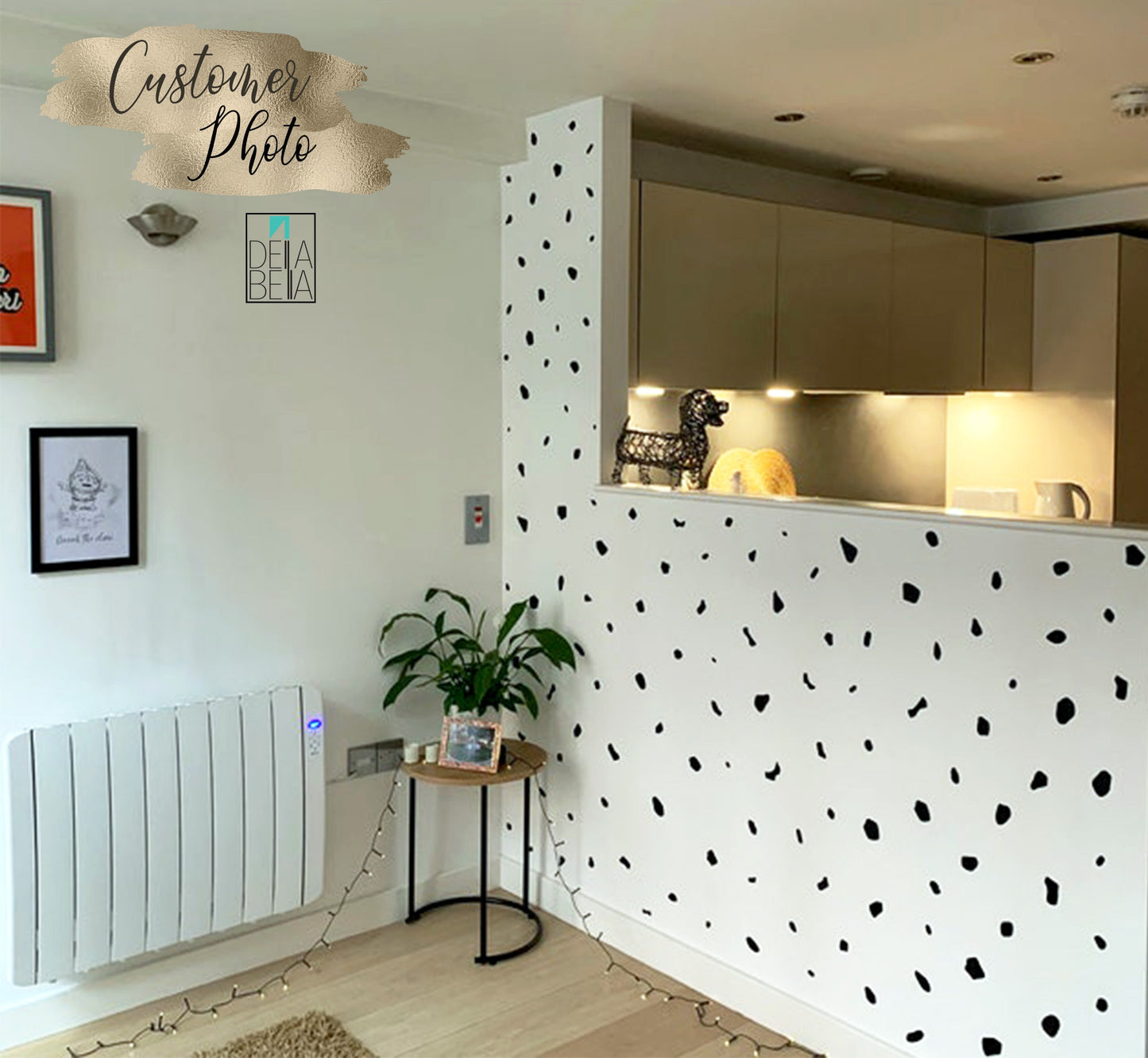288 Dalmatian Spot Wall Stickers UK - Irregular Polka Dot Decals for Nursery & Kids Rooms