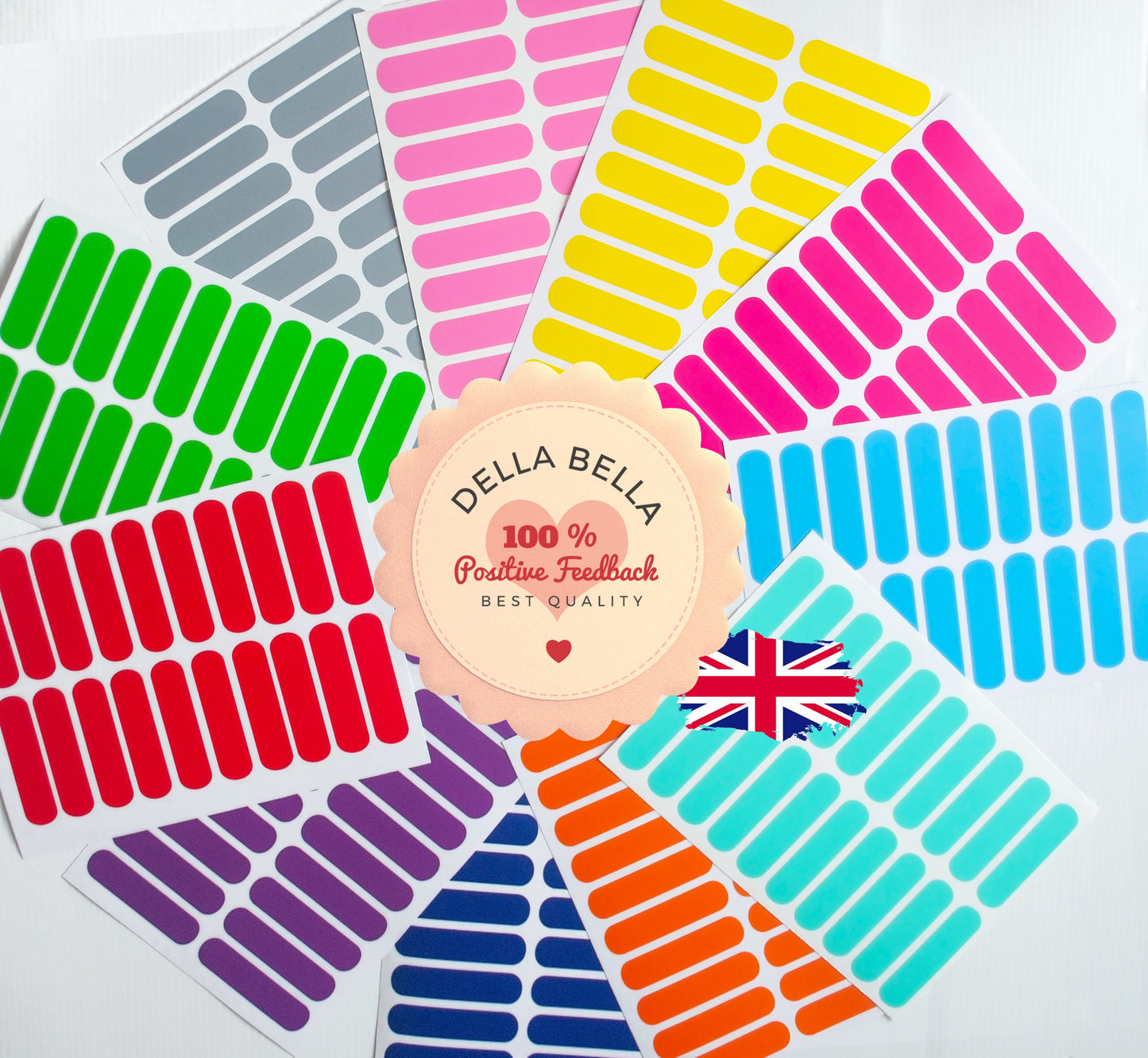 Rainbow Confetti Wall Stickers for Kids Rooms, Nurseries & Playrooms 220x Decals