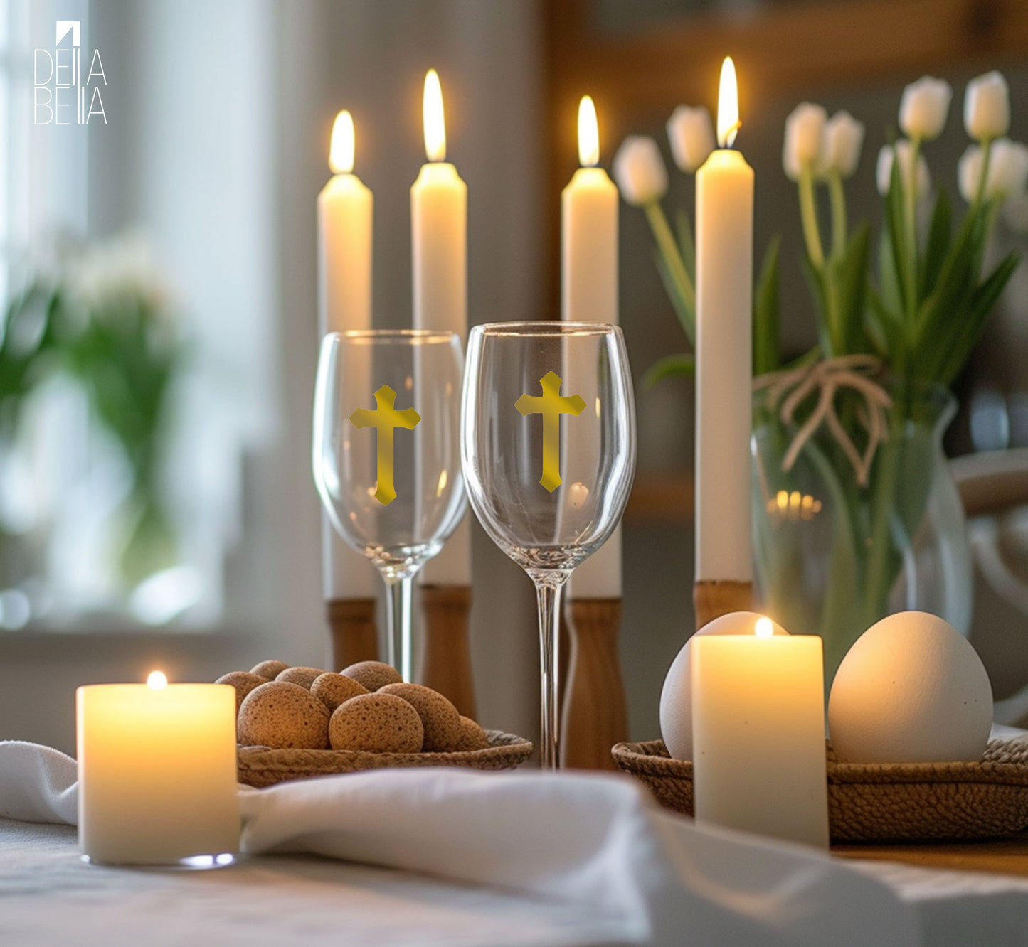 Cross Stickers Christian, Grave Markers, Wedding Decoration, Easter Decoration, Christening, Church Activities, Baptisms, Crafts,   56x Pack