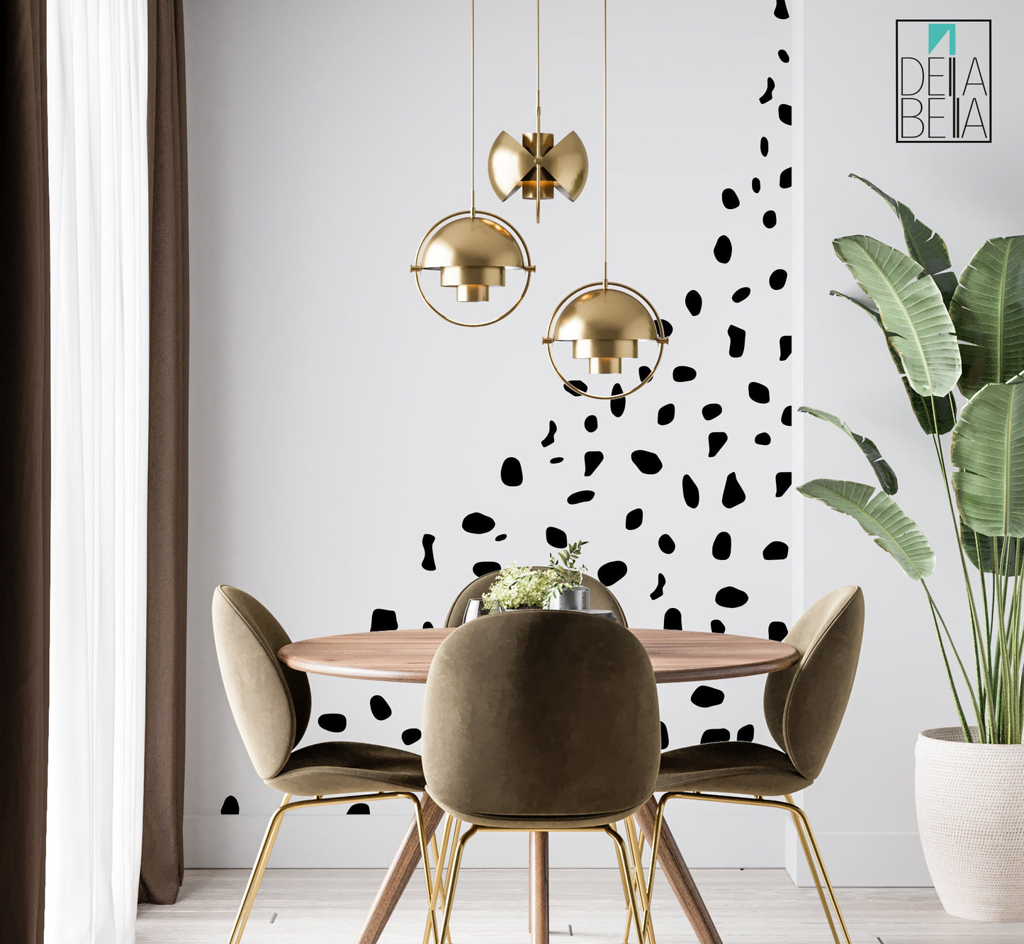 288 Dalmatian Spot Wall Stickers UK - Irregular Polka Dot Decals for Nursery & Kids Rooms