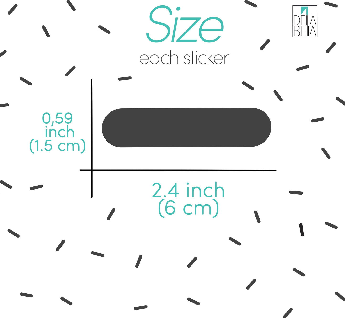 Confetti Wall Stickers Sprinkles 110 Set Black Sheets