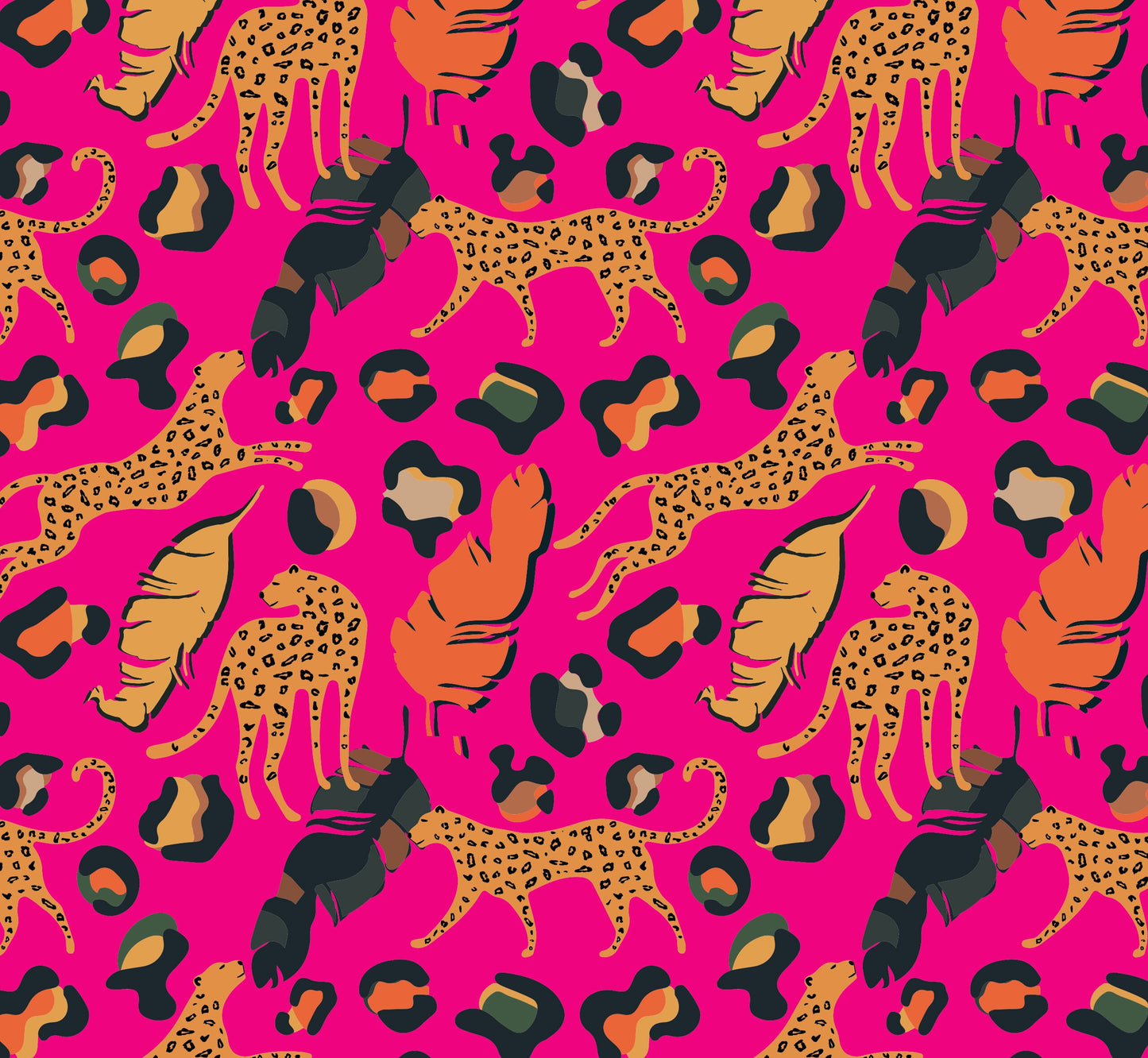 Leopard Print Self-Adhesive Vinyl Wrap for Furniture