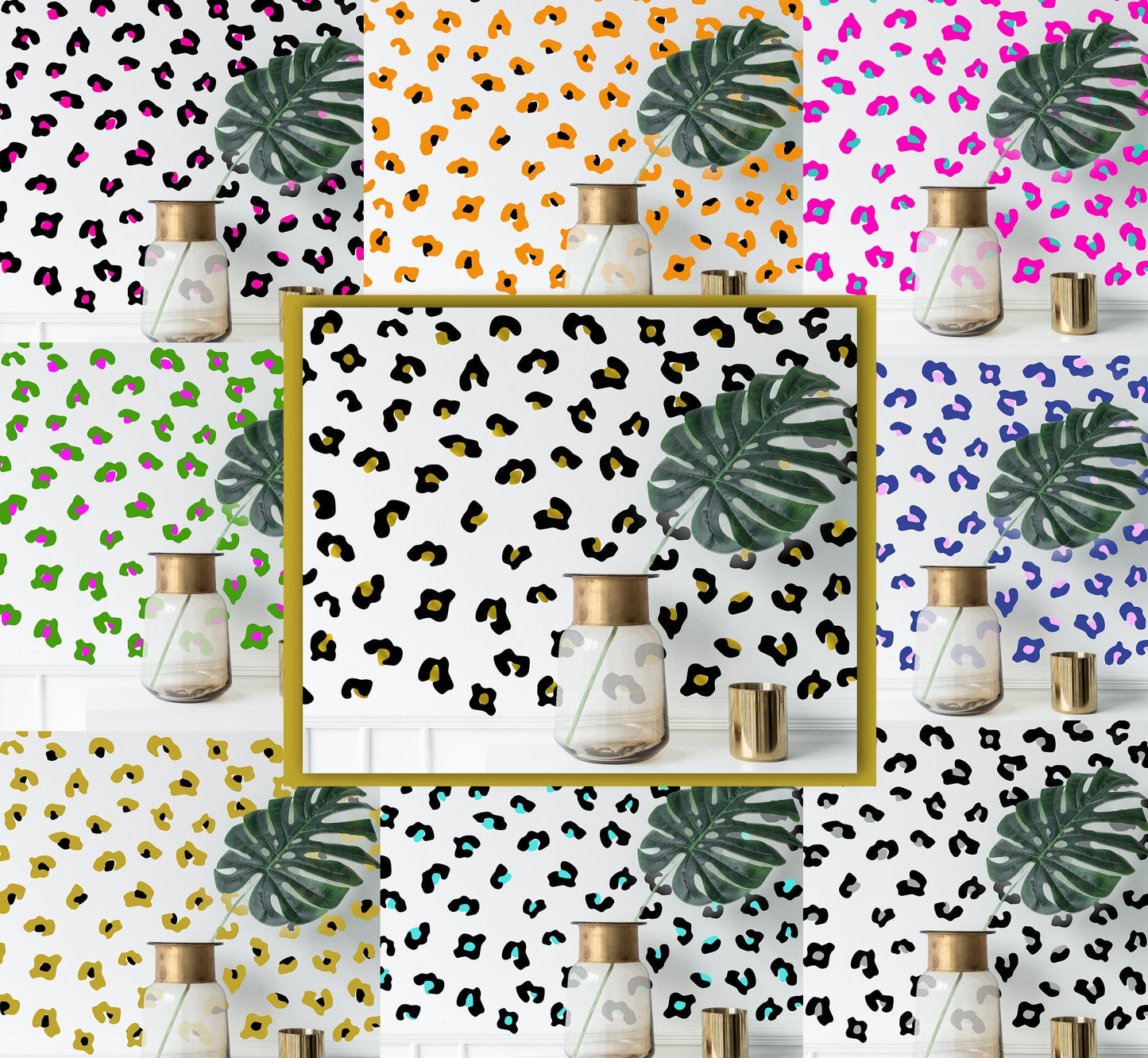 Leopard Animal Print Wall Sticker Jaguar Spots Stickers Decals Shapes Home Decoration Office Decor Kids Bedroom Teens Girls Room