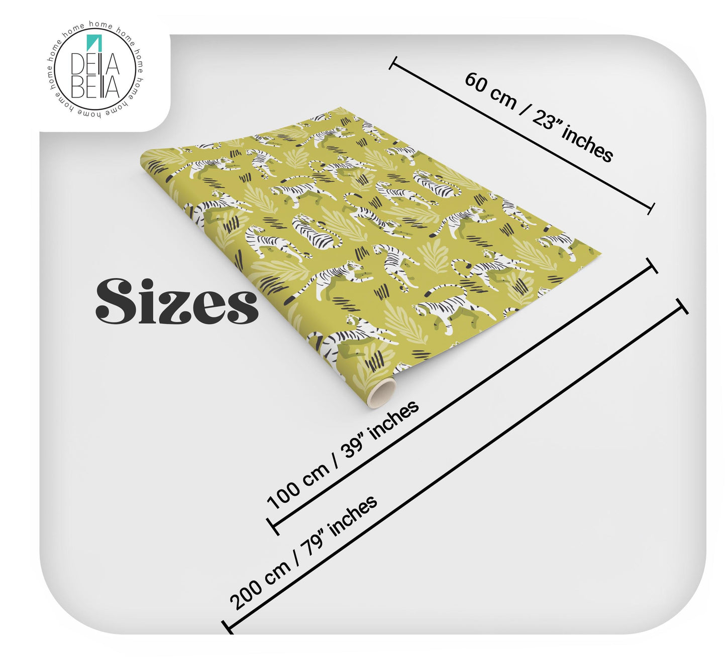 Bohemian Maximalist Vinyl Wrap Peel and Stick for Kitchen Worktops, Wardrobes, Kitchen Wrap, Adhesive Vinyl for Home Decoration, Leopards