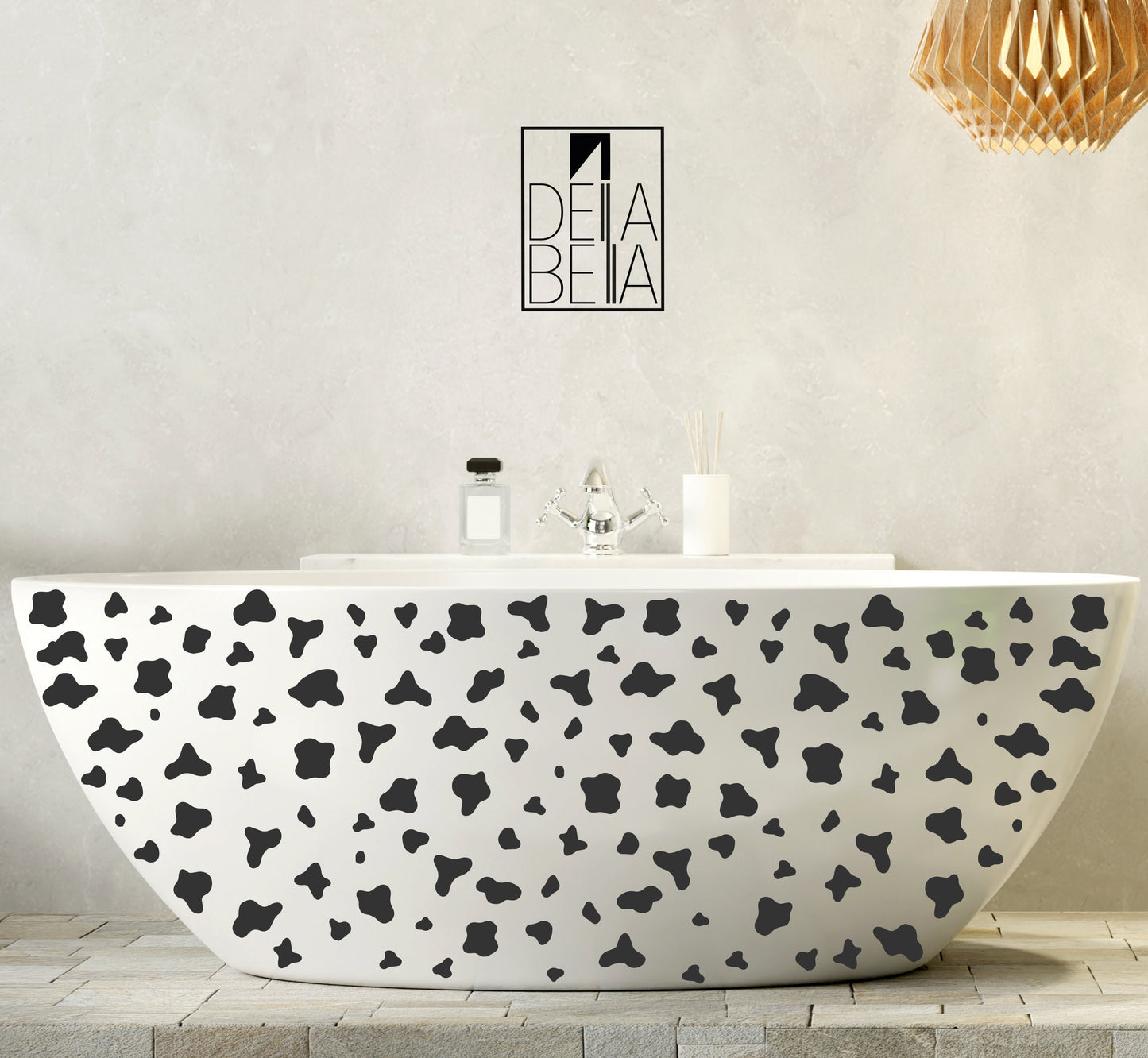 Cow Print Pastoral Wall Stickers 142x Black Cow Spot Decal Animal Decor Girls Bedroom Dot Spot Nursery Home Decor Removable for UK