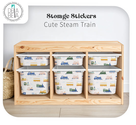 Cute Steam Train IKEA TROFAST Stickers