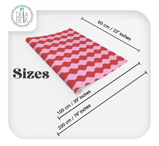 Waves Stripes Vinyl Wrapping For Furniture