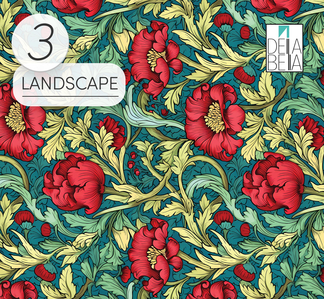 Vinyl Wrap for Furniture William Morris Inspired