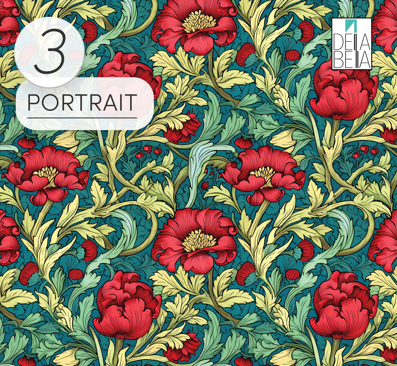Vinyl Wrap for Furniture William Morris Inspired