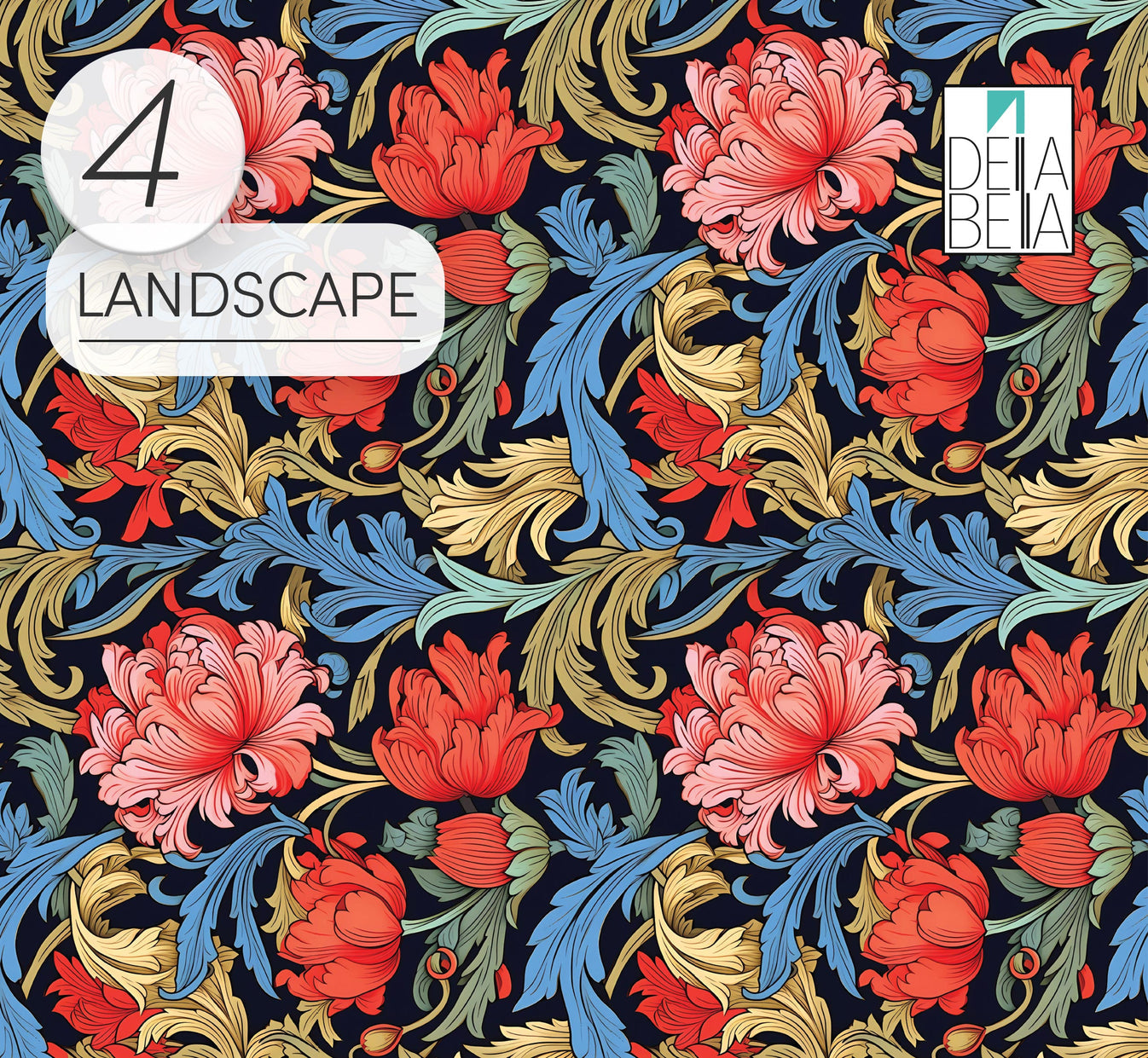 Vinyl Wrap for Furniture William Morris Inspired