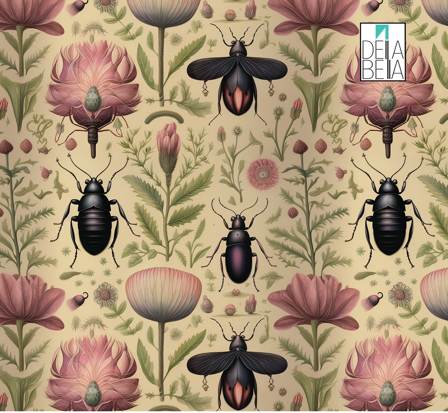 Wrap Maximalist Self Adhesive Vinyl Stick Back Peel Decor