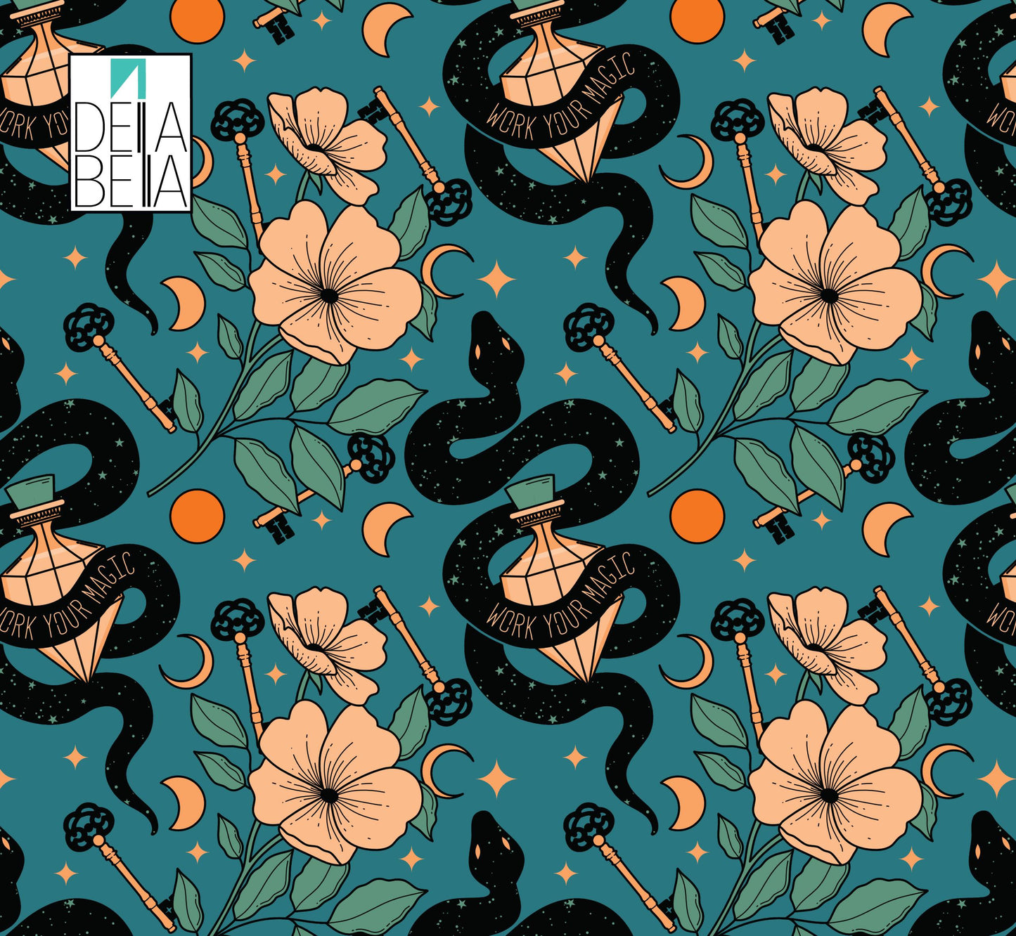 Snakes Maximalist Decor Cupboard Wraps