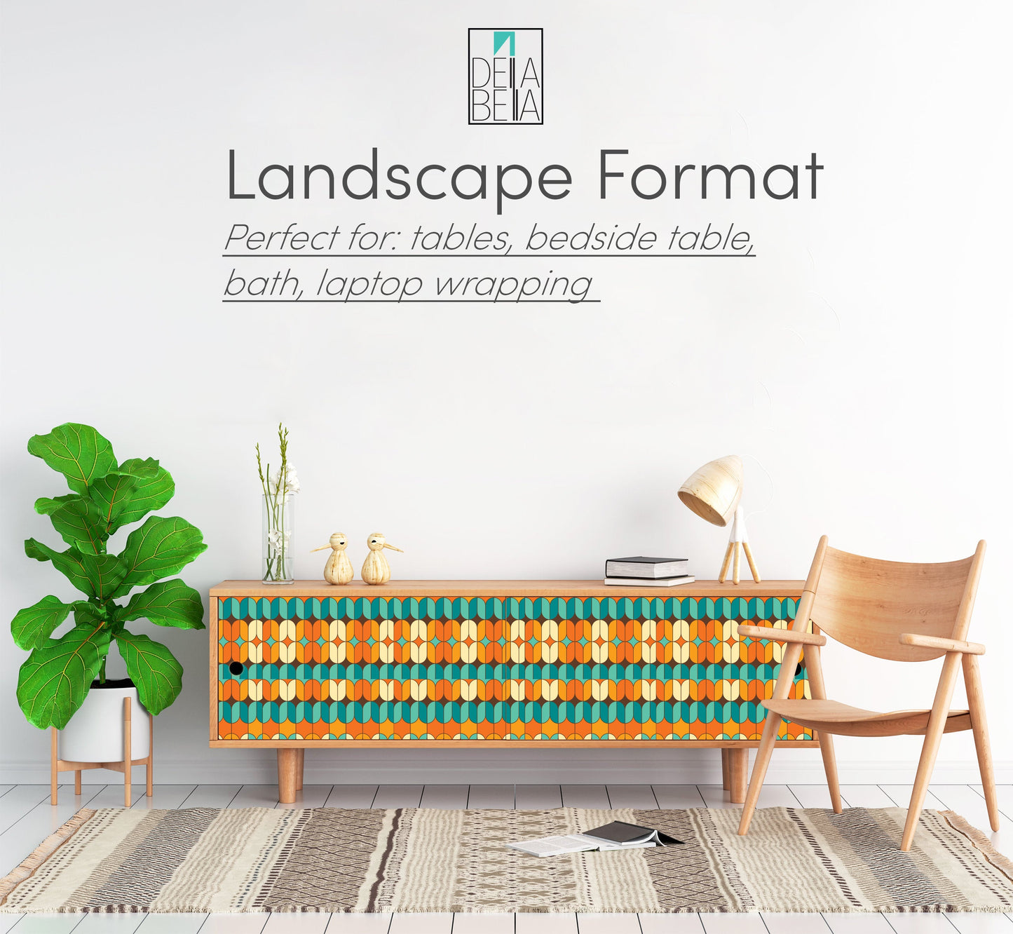 Maximalist Decor Peel and Stick Vinyl Wrappping for Furniture Fish Kitchens Backsplash Cabinets Kitchens Tiles Cupboard Upcycling, Cupboard