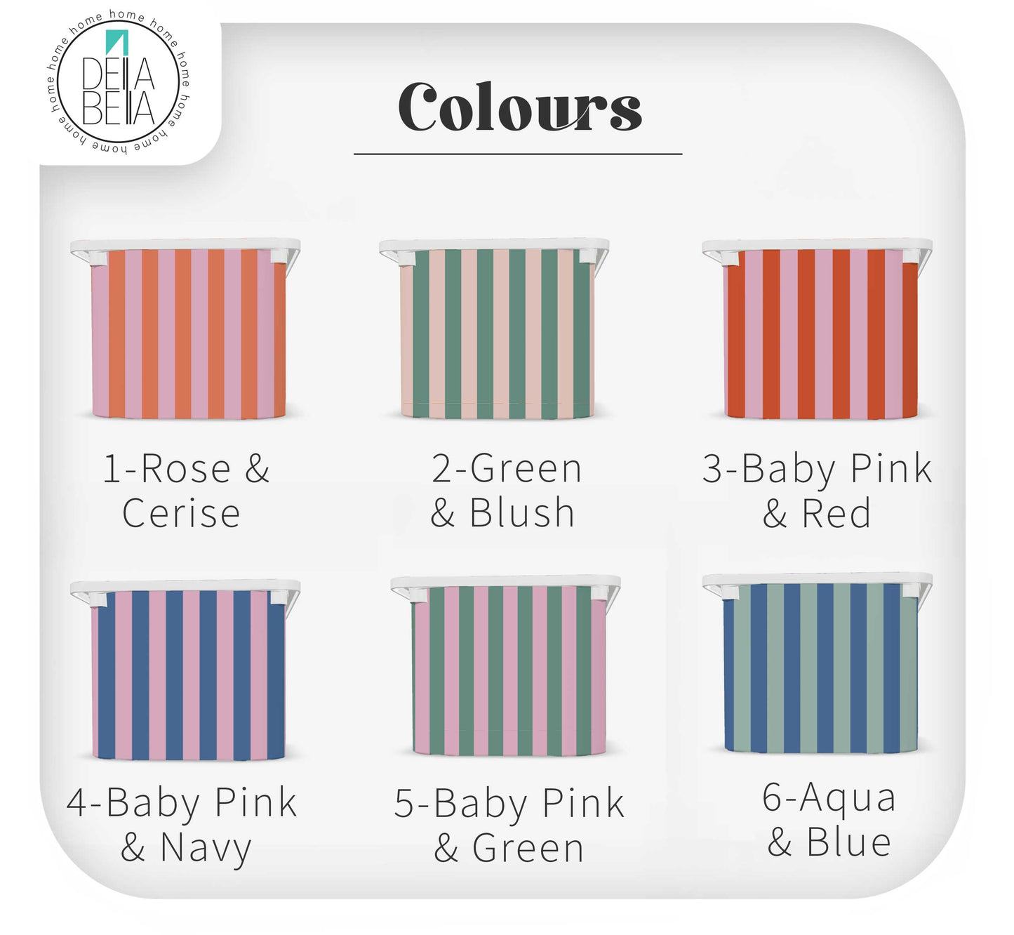 Pastel Stripe IKEA TROFAST Stickers