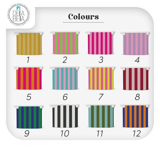 Colourful Striped Stickers for IKEA Trofast Storage & Boxes