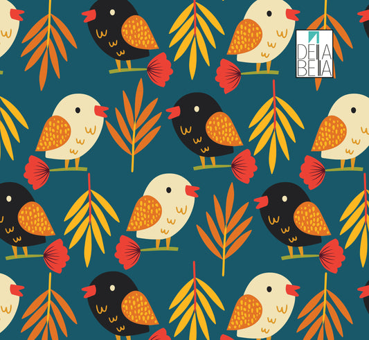 Botanic Birds & Boho Vintage Art Vinyl Wrap for Furniture