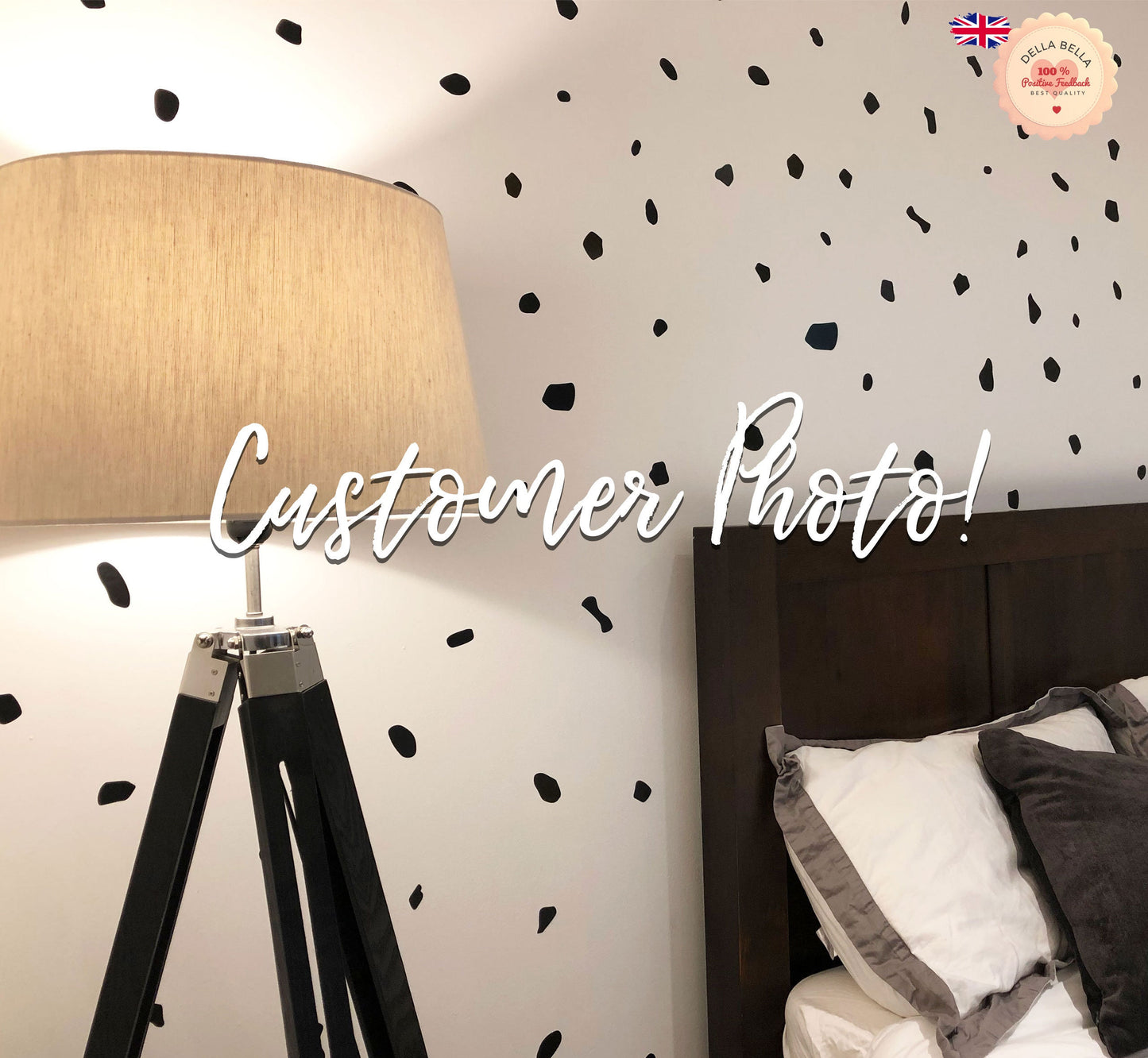 288 Dalmatian Spot Wall Stickers UK - Irregular Polka Dot Decals for Nursery & Kids Rooms