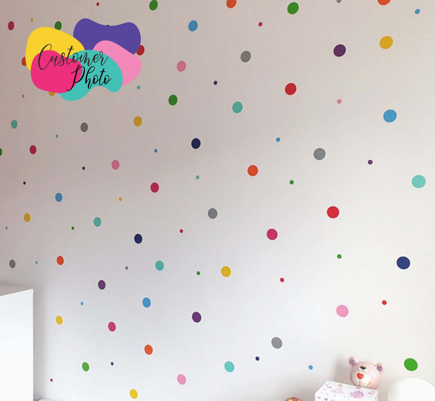 Polka Dot Wall Stickers 198x Stickers