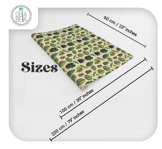 Peel And Stick Vinyl Wrap For Kitchen Worktops Beetle Pattern Easy To Apply Furniture Covering  Backsplash Cabinet Vinyl  Maximalist Decor