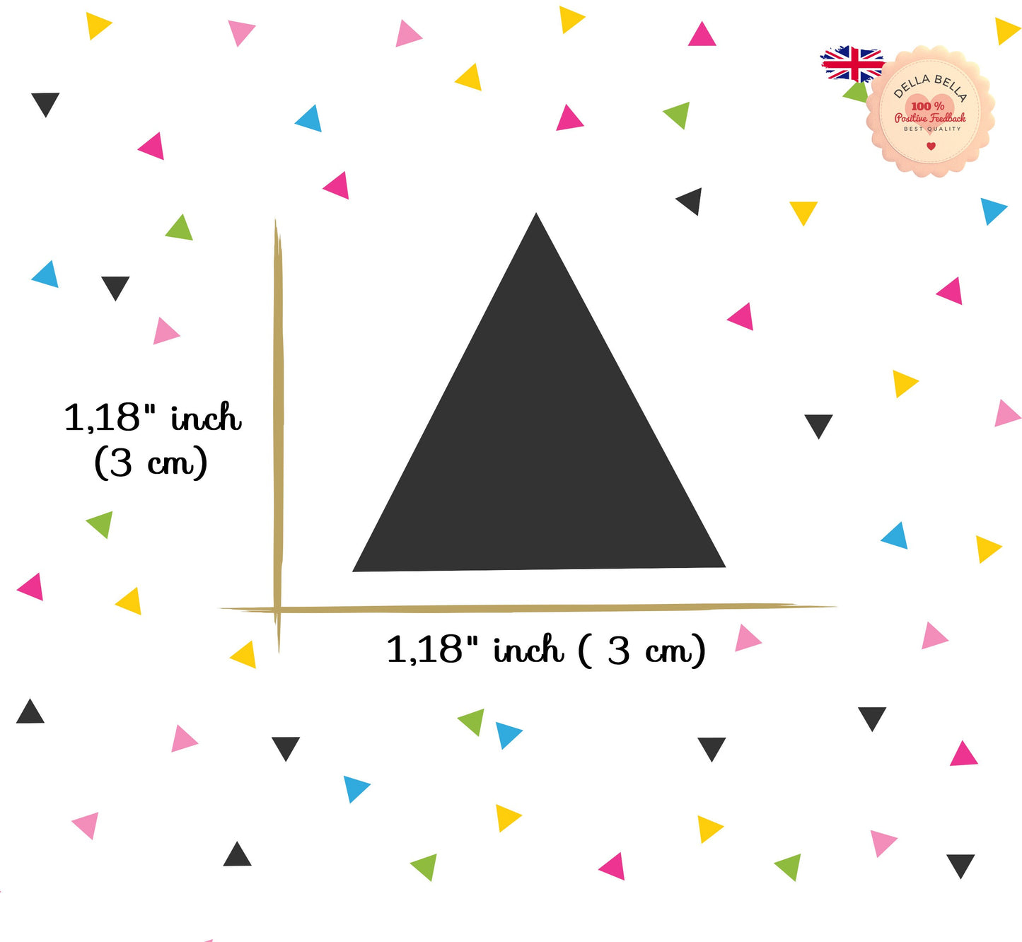 Triangles Wall Sticker 192x Mini Triangles
