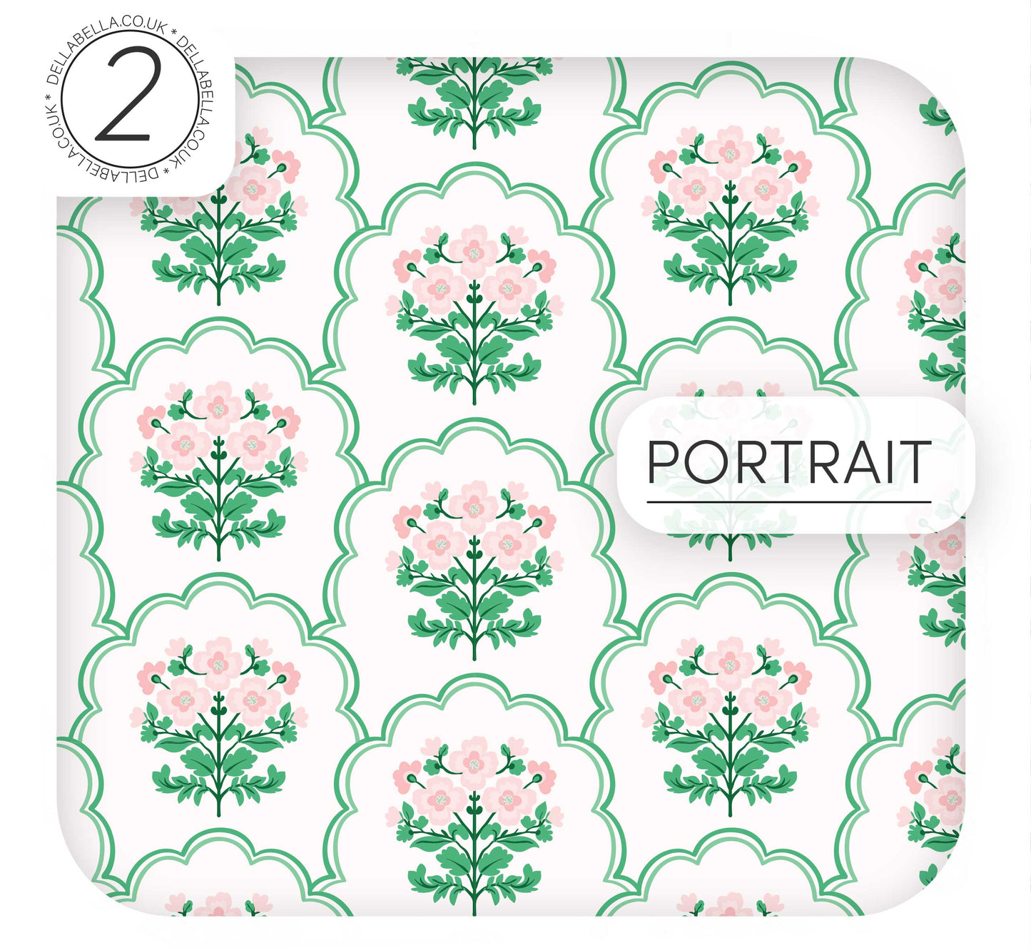 Floral design decorative vinyl wrap sheet