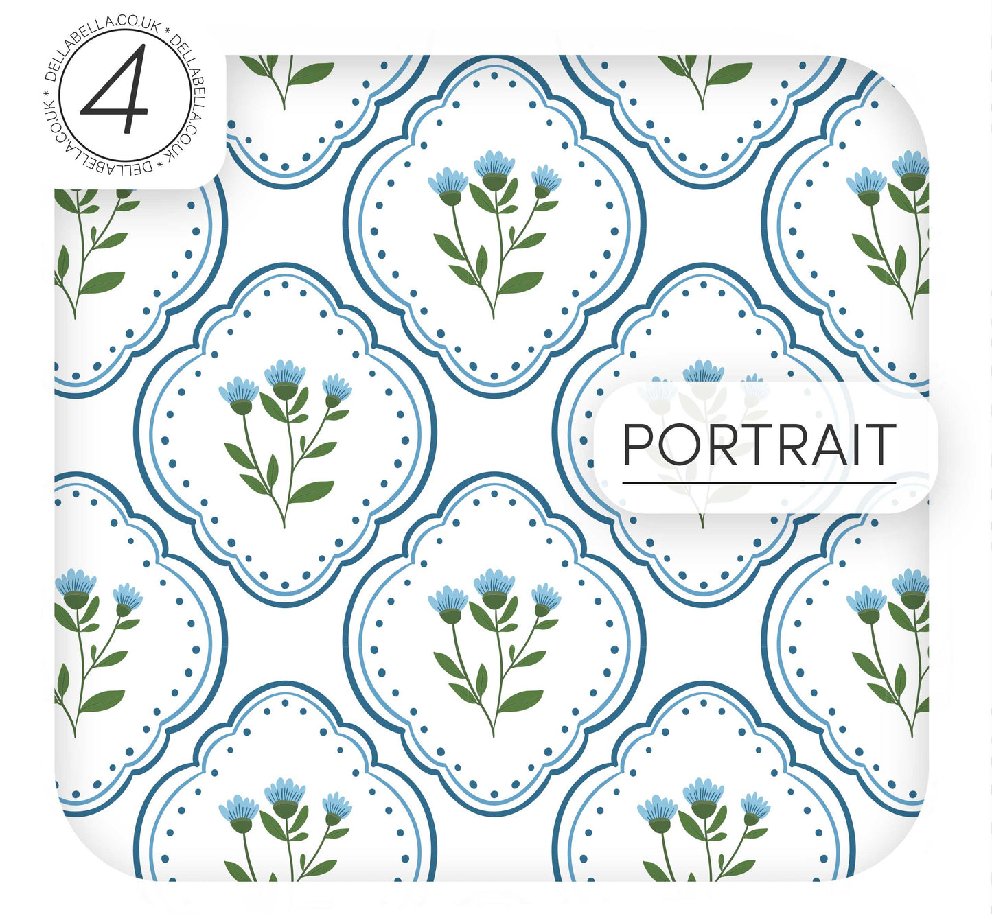 Floral vinyl wrap for wood furniture surfaces