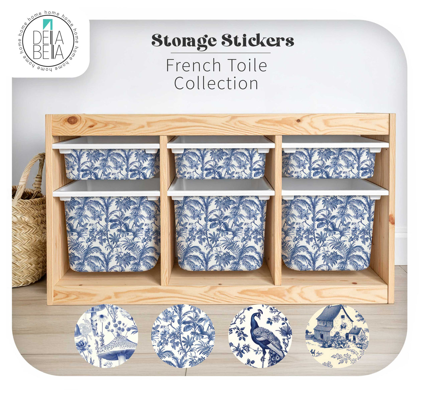 Ikea Storage Trofast Stickers French Toile