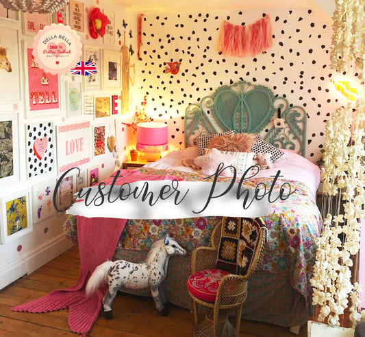 288 Dalmatian Spot Wall Stickers UK - Irregular Polka Dot Decals for Nursery & Kids Rooms