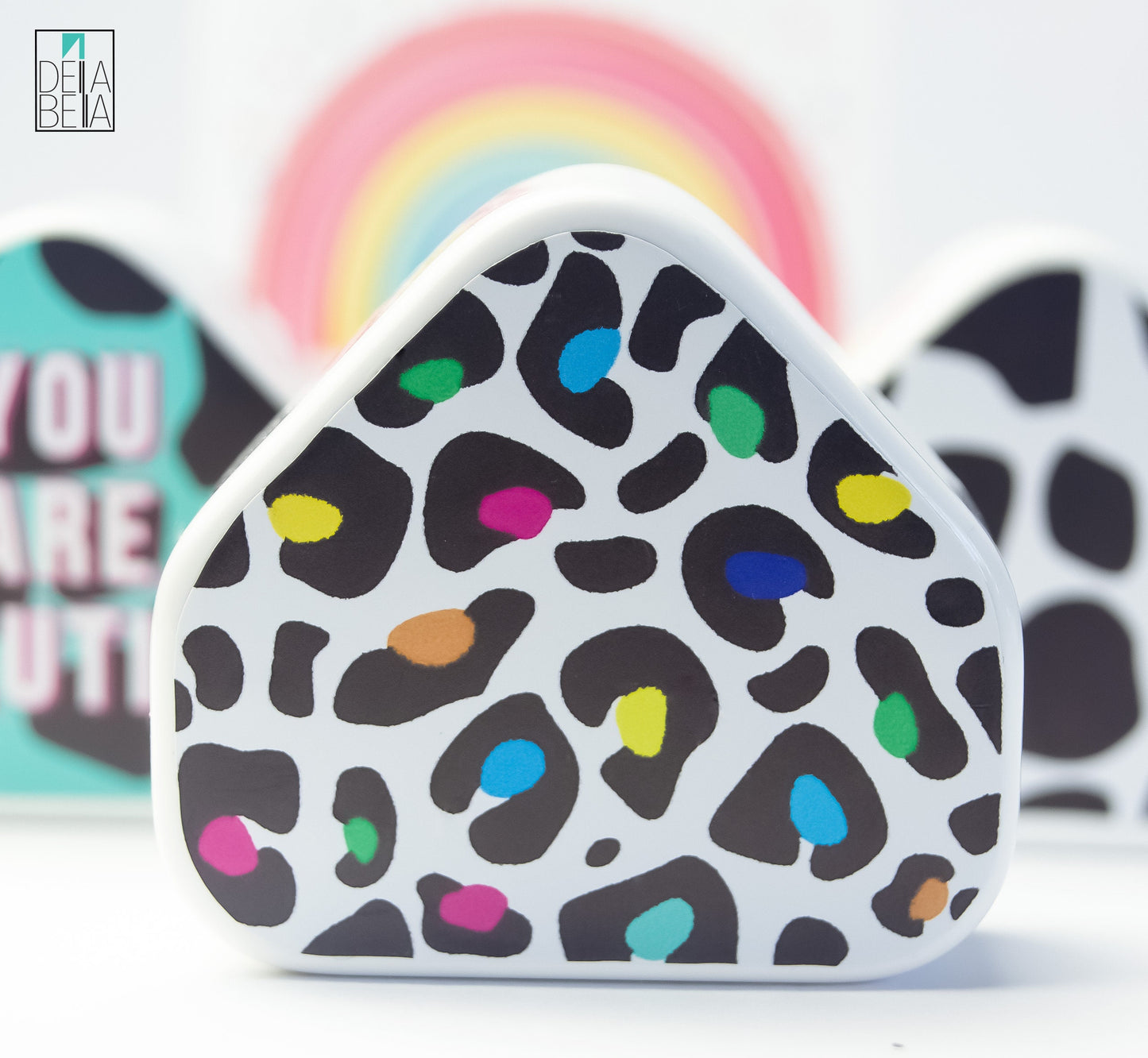 Personalised Stocking fillers for Women Leopard Print Plug Sticker Christmas Gifts Stuffer Girls Teens Woman Rainbow Gift Card Sticker Only