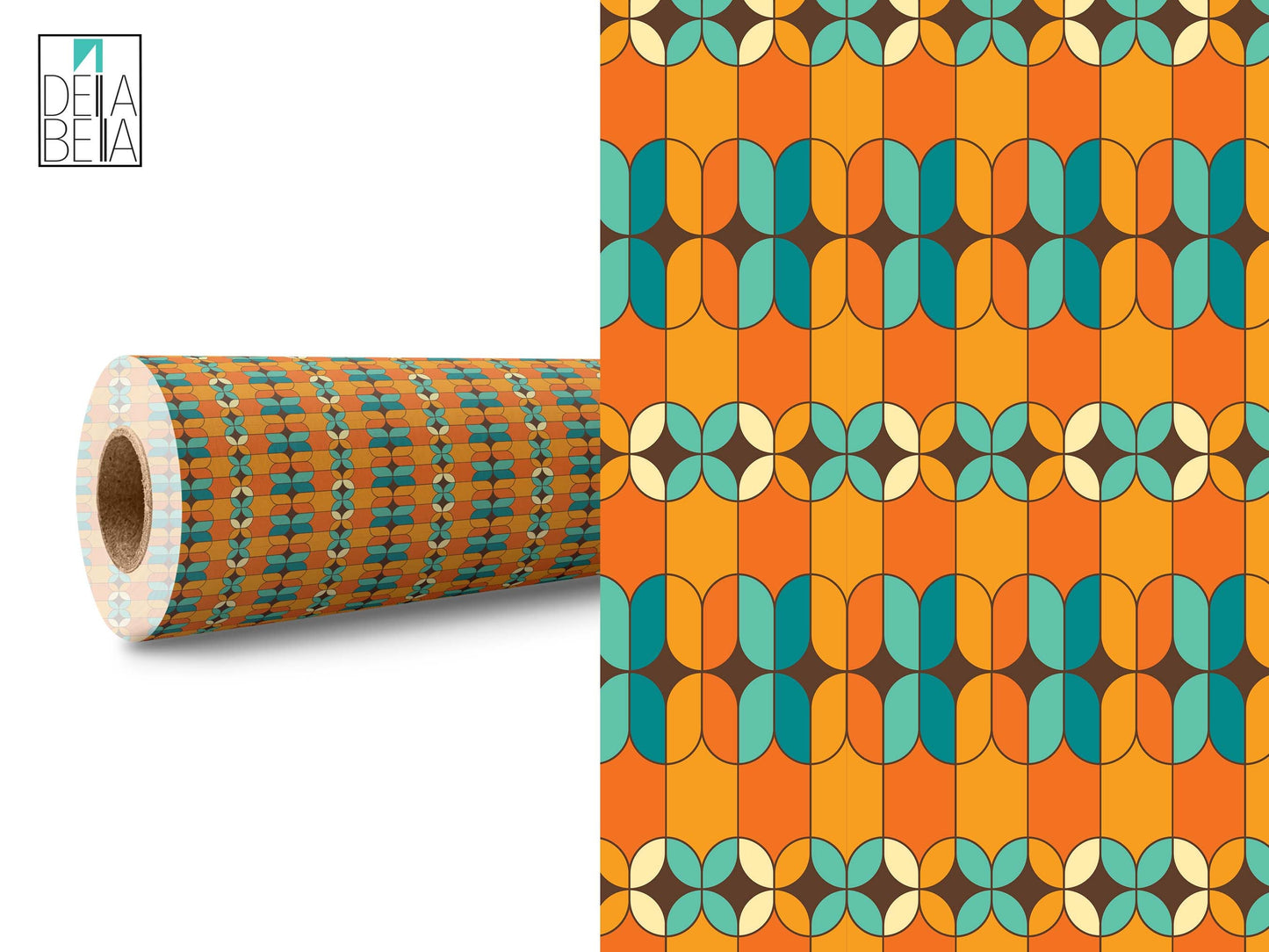 Wrapping Vinyl Retro Cylinder For Furniture Self Adhesive Film Decal, Home Decor, Walls, Laptop, Doors & Upcycling Projects