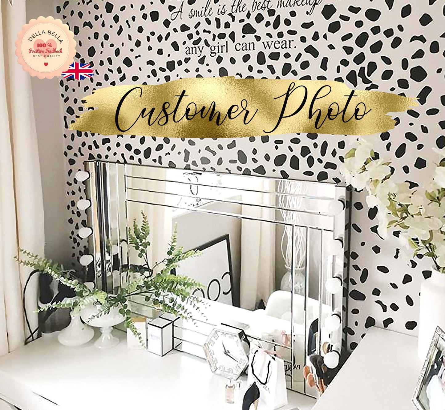 Dalmatian Dots Spots Wall Sticker 320x Polka dot Hand Drawn Girls bedroom home office Playroom The Biggest Set Dalmatian 320x Dots per set