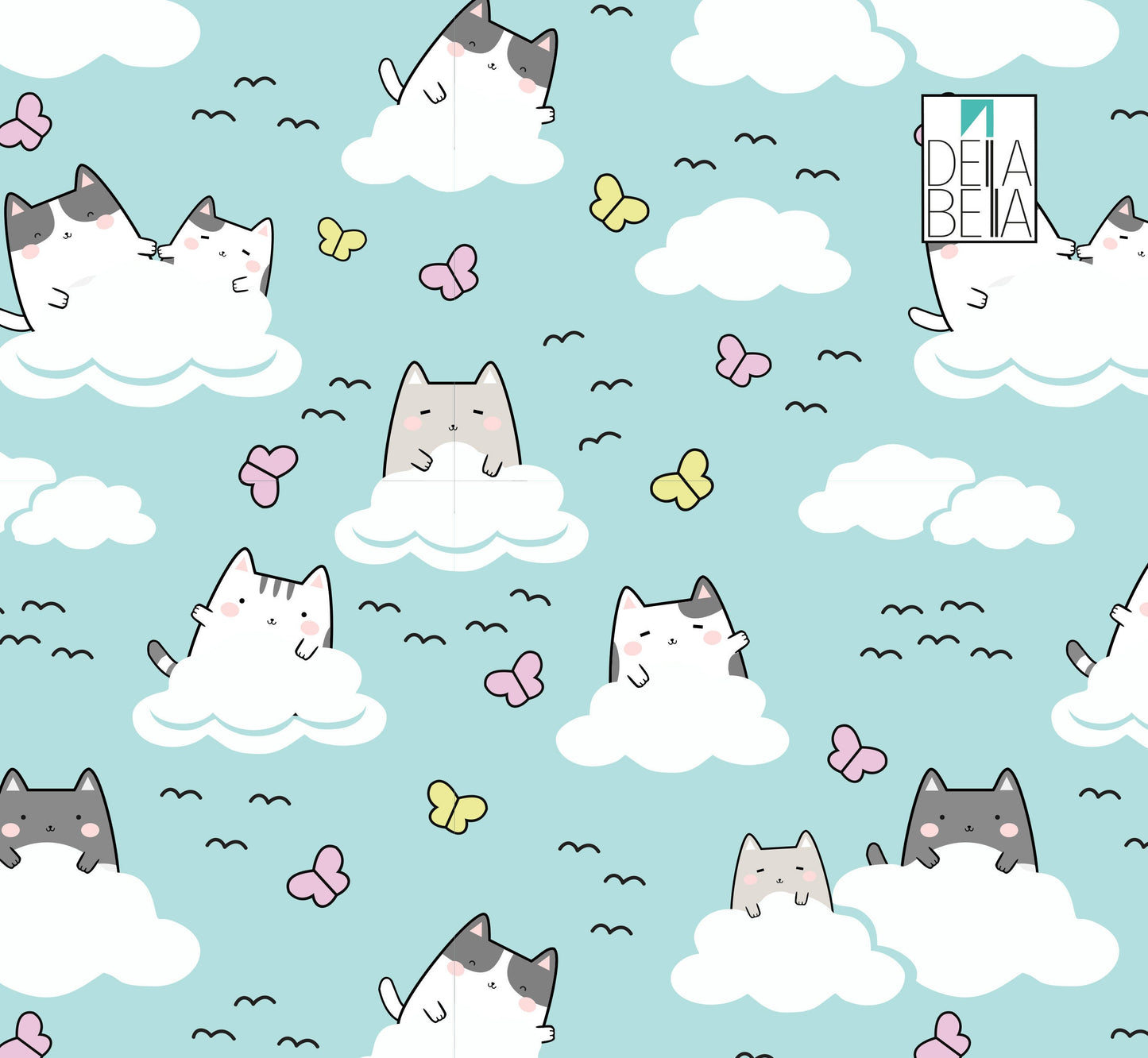 Vinyl Wrap for Furniture Nursery Decor Butterfly Cat, Boy, Girls, Baby Room, Kids Bedroom, Self Adhesive Sticker Decal, Upcycling Projects