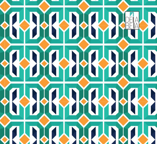 Vinyl Furniture wrap Fridge Wrap Wrapping Upcycling Furniture Geometric Retro Vintage Self Adhesive Decals Desk Kitchen Project Summer 2023