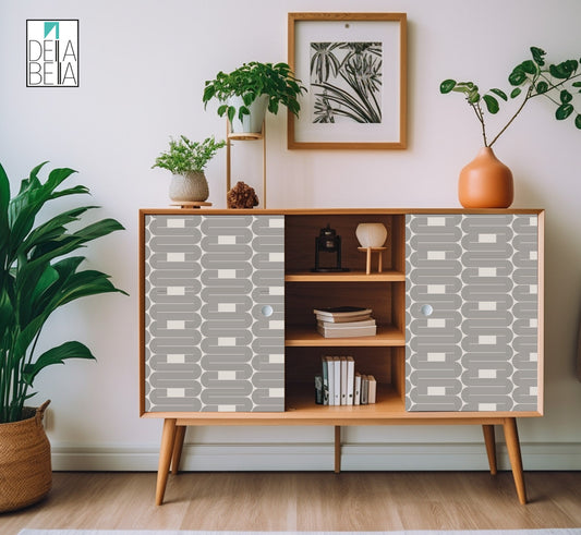 Minimalist Vinyl Wrapping for Furniture  Arches Boho Kitchen Cabinets Retro Decor Fridge WrapHome Decoration Sticky Back Plastic Japandi