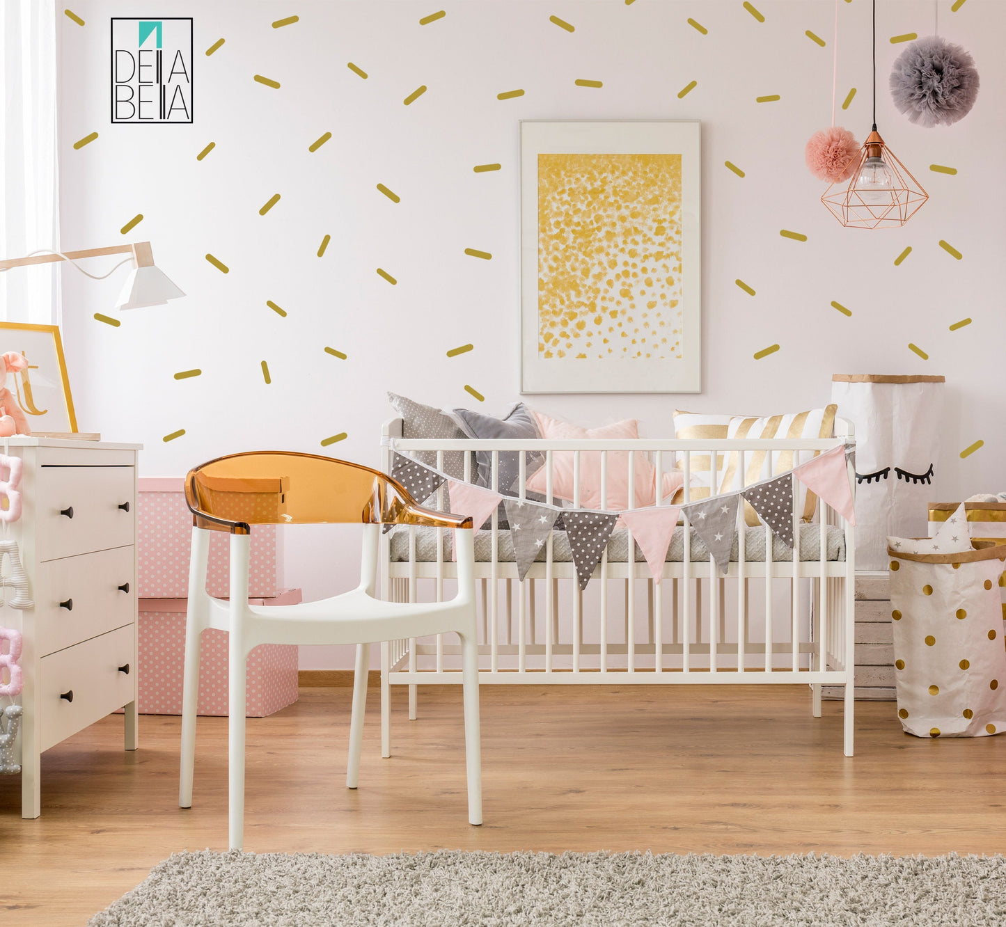 Confetti wall sticker