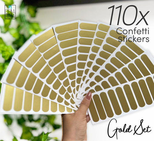 Sprinkles Confetti Wall Stickers 110 Set Gold Sheets Rainbow Shaped Removable Wall Decor Nursery Decoration Girl Bedroom Baby Room Playroom