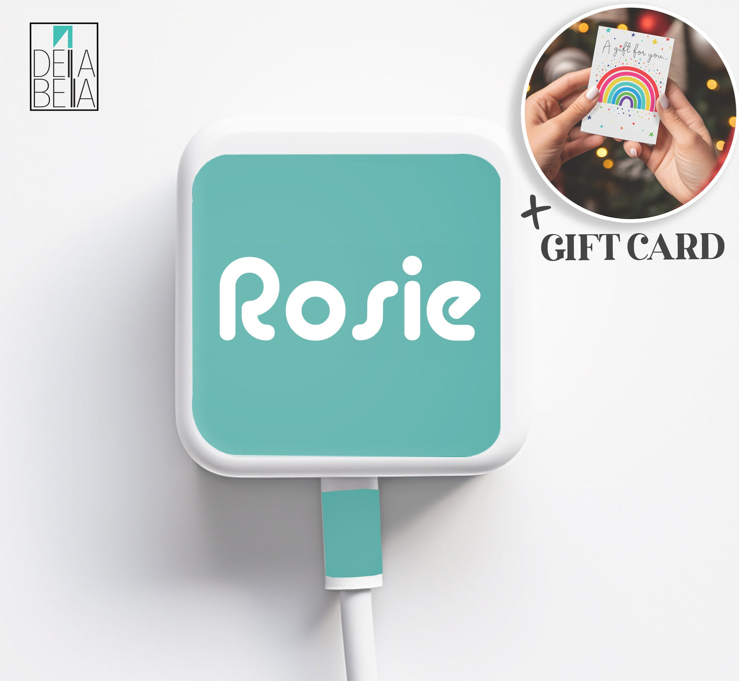 Christmas Stocking Filler Ideias Stickers Christmas Gifts Eve BoxTeens Woman Dad Kids Girls Charger Sticker Personalised STICKER ONLY