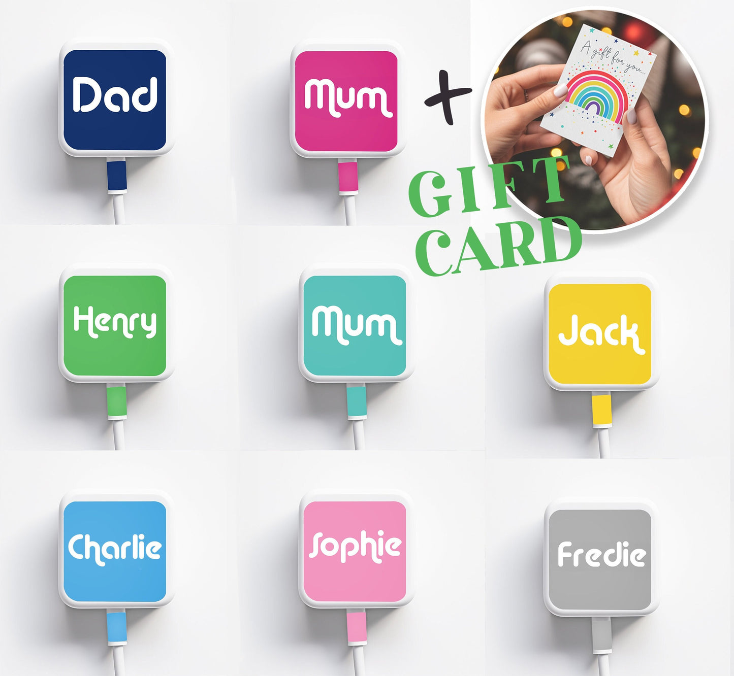 Christmas Stocking Fillers Personalised Leopard Sticker Charger Gift Ideas Kids Children Teens Men Women Mum Dad STICKER ONLY