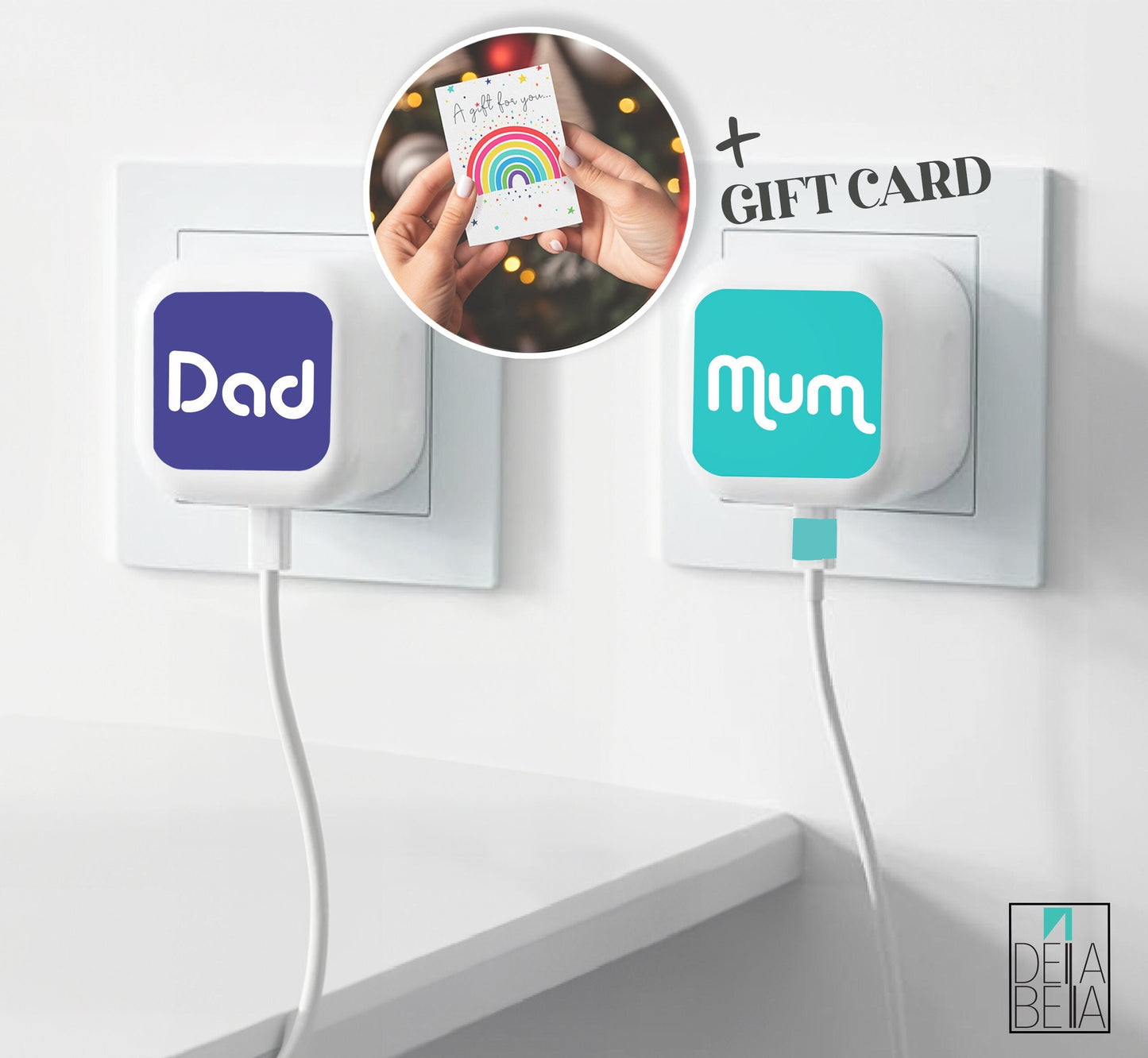 Christmas Stocking Fillers For Teenager Eve Box Gifts Him Her Kids Xmas Women Teens Mum Charger Sticker Gifts Rainbow Gift Card Sticker Only