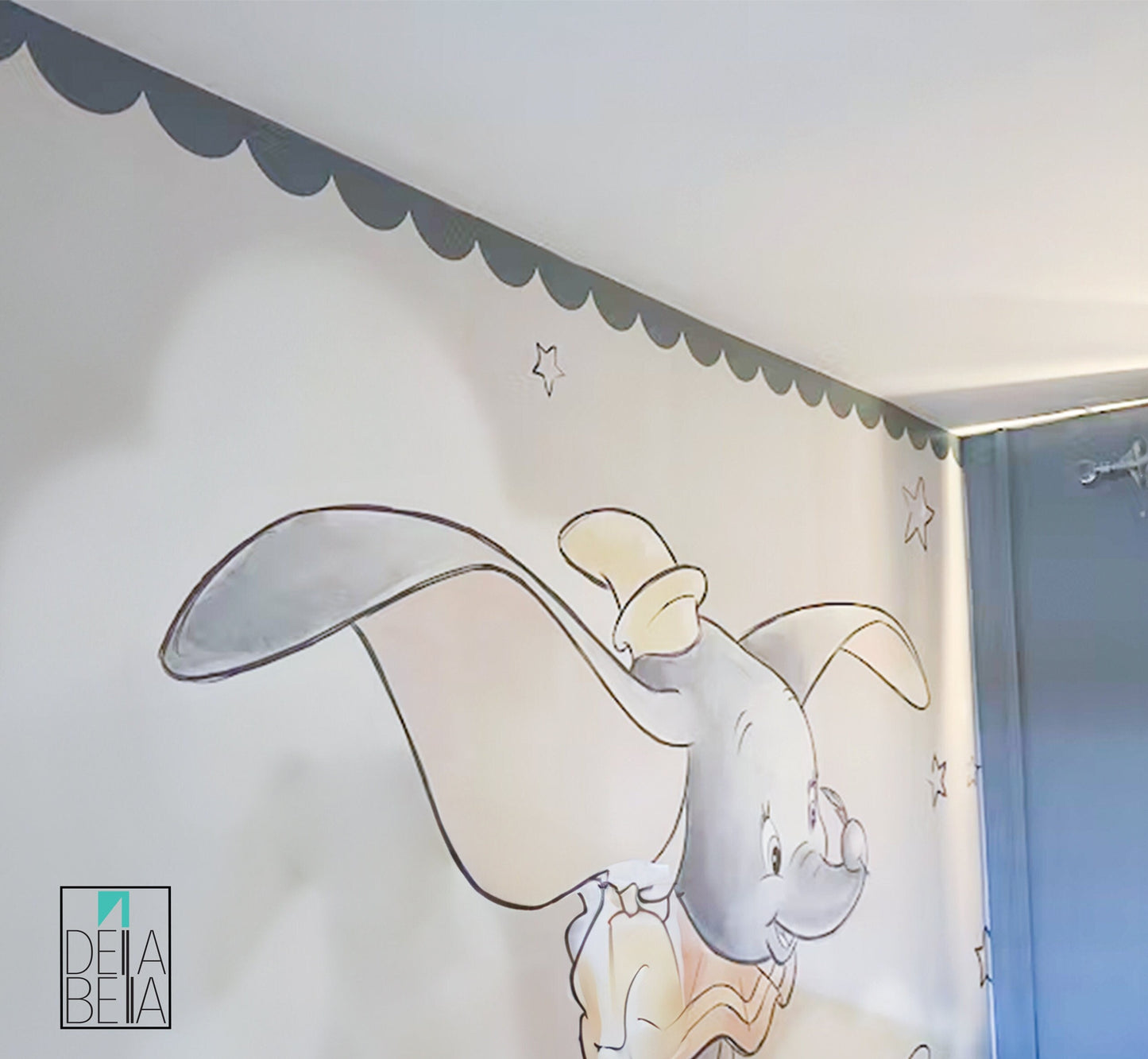 Scallops Wall Stickers Rainbow Colours Cover 3 Meters