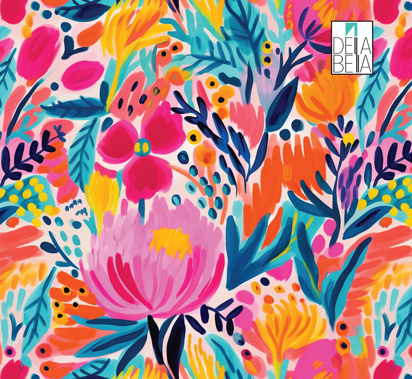 Floral Maximalist Decor Summer Vinyl Wrap