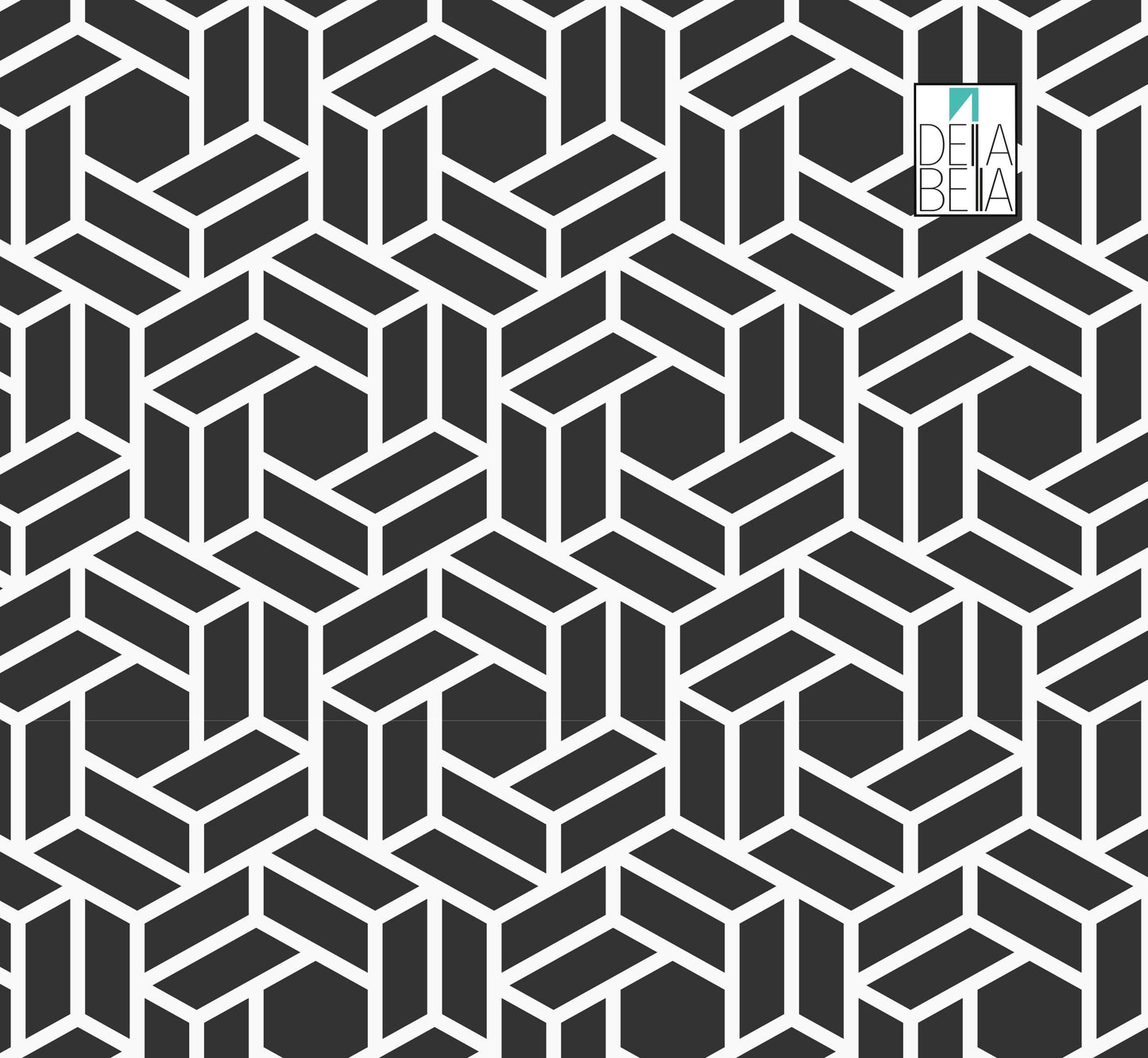 Wrapping For Furniture Geometric Retro Minimalist Black White Wraps Decal Home Decor Upcycling Projects, Furniture Stickers, Fridge Wrap