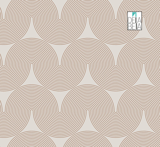 Minimalist Arch Pattern Vinyl Wrap | Self-Adhesive Sticky Back Plastic