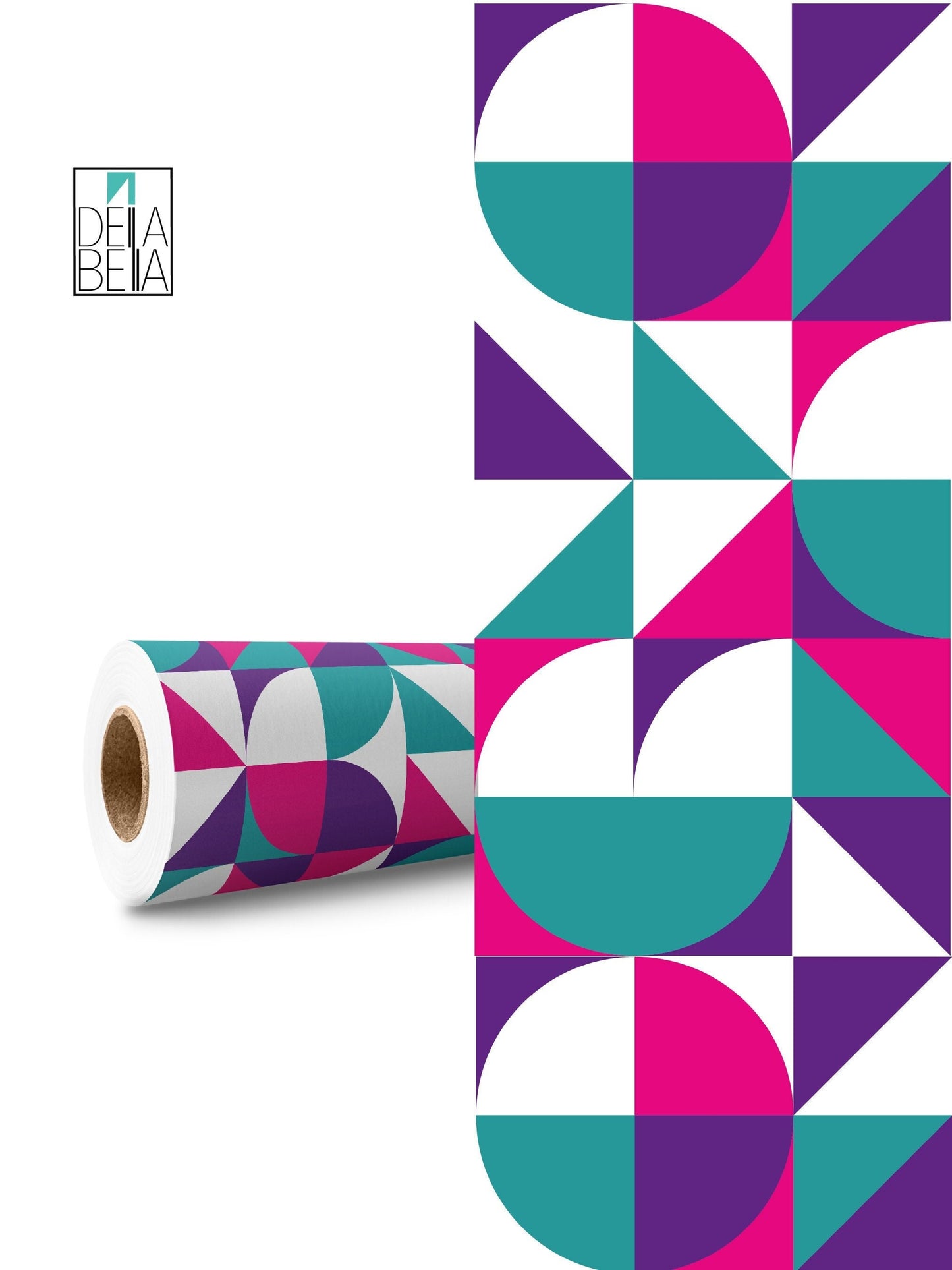 Vinyl Wrapping For Furniture Circles Geometric Self Adhesive Film Decal, Home Decor, Kitchen Cabinets, Vinyl Wrap, Fridge Wrap,