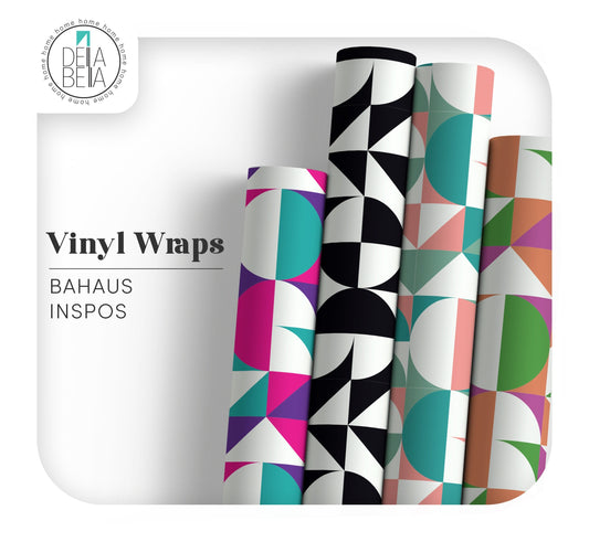 Geometric Vinyl Wrap for Furniture