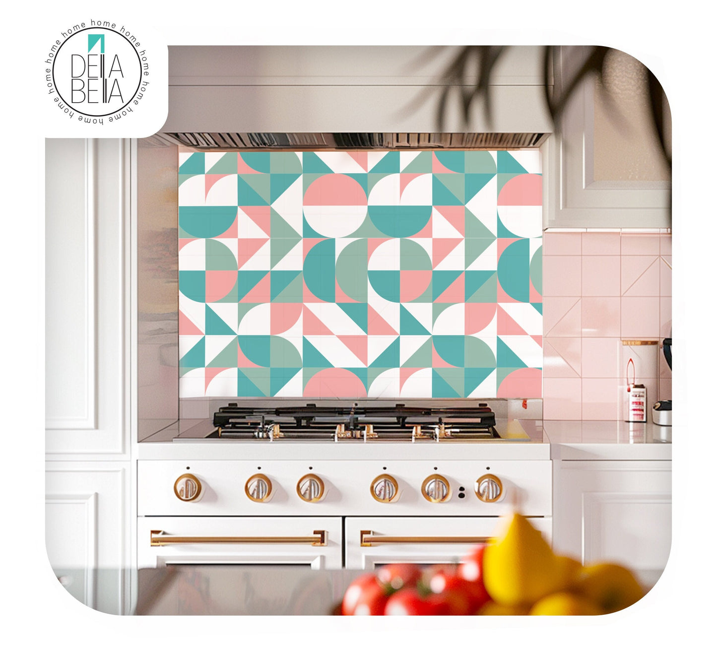 Stove Backsplash Vinyl Wrap, Stove Back Cover Kitchen Decor Stove Top Cover Kitchen Backsplash Kitchen Wraps Cabinet Fridge Tile Stickers